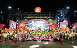 Tổng duyệt chương trình Lễ đón nhận Bằng công nhận Bảo vật Quốc gia Bàn thờ phật bằng đá chùa Hương Trai và Chùa Đại Bi xã Dương Hoà

