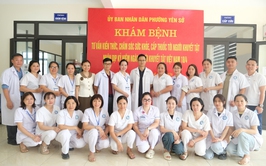 Phường Yên Sở tổ chức khám bệnh, tư vấn chăm sóc sức khỏe, cấp thuốc và tặng quà người khuyết tật nhân Ngày Người khuyết tật Việt Nam 18/4