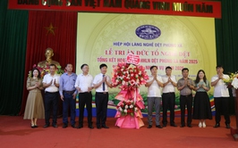 Hiệp hội làng nghề dệt Phùng Xá, xã Hồng Sơn tri ân đức tổ nghề dệt và triển khai phương hướng hoạt động năm 2026