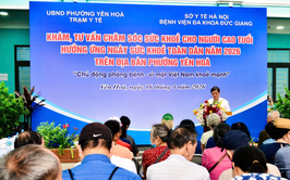 Phường Yên Hòa tổ chức khám sức khỏe miễn phí cho Người cao tuổi trên địa bàn