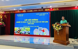 Hội Nông dân xã Thư Lâm tổ chức bồi dưỡng nghiệp vụ công tác Hội và phong trào nông dân năm 2026; kỹ năng tuyên truyền vận động trong công tác giải phóng mặt bằng