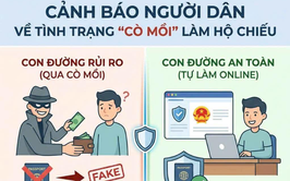 Thuê 'cò' làm hộ chiếu: Nguy cơ lộ CCCD, mất tiền, bị mạo danh vay nợ