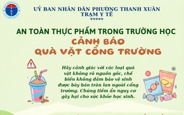 An toàn thực phẩm trong trường học – Cảnh báo quà vặt cổng trường