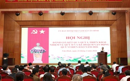 VÂN ĐÌNH: ĐẠT NHIỀU KẾT QUẢ NỔI BẬT TRONG CÔNG TÁC MẶT TRẬN QUÝ I/2026