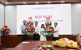 UBND xã Ứng Thiên công bố quyết định bổ nhiệm cán bộ lãnh đạo, quản lý