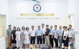 Bệnh viện Đa khoa Hà Đông khảo sát Trạm Y tế phường Đại Mỗ chuẩn bị cho công tác hợp tác chuyên môn