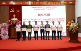 Xã Chương Dương tổng kết công tác tuyển chọn, 
gọi công dân nhập ngũ năm 2026