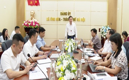 BCĐ GIẢI PHÓNG MẶT BẰNG XÃ ỨNG HÒA HỌP TRIỂN KHAI NHIỆM VỤ CÁC DỰ ÁN TRỌNG TÂM.