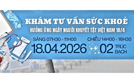 PHƯỜNG BA ĐÌNH TRIỂN KHAI KHÁM, TƯ VẤN SỨC KHỎE CHO NGƯỜI KHUYẾT TẬT NGÀY 18/4