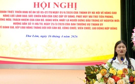 Đảng ủy xã Thư Lâm tổ chức Hội nghị quán triệt, triển khai chương trình hành động của Trung ương, Thành phố và của Đảng ủy xã; hướng dẫn nghiệp vụ công tác kiểm tra, giám sát, thi hành kỷ luật trong Đảng