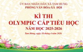 628 học sinh tiểu học sẵn sàng tham dự Kỳ thi Olympic năm học 2025–2026