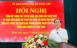 Phúc Lộc hoàn thành tốt chỉ tiêu tuyển quân năm 2026