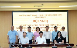 Hoài Đức tổ chức ký kết Quy chế phối hợp công tác giữa Thường trực HĐND, UBND và Ủy ban MTTQ xã và thống nhất chương trình các kỳ họp thứ Hai, thứ Ba HĐND nhiệm kỳ 2026-2031