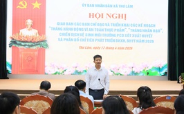 UBND XÃ THƯ LÂM TỔ CHỨC HỘI NGHỊ GIAO BAN CÁC BAN CHỈ ĐẠO VÀ TRIỂN KHAI CÁC KẾ HOẠCH “THÁNG HÀNH ĐỘNG VÌ AN TOÀN THỰC PHẨM”, “THÁNG NHÂN ĐẠO”, 