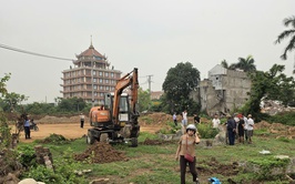 Thôn Hải Bối đẩy nhanh di chuyển mộ phục vụ giải phóng mặt bằng Dự án Thành phố Thông minh