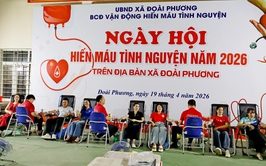 Lan tỏa tinh thần nhân ái qua Ngày hội hiến máu tình nguyện xã Đoài Phương năm 2026