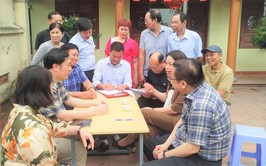 LÃNH ĐẠO PHƯỜNG CẦU GIẤY KIỂM TRA CÔNG TÁC GIẢI PHÓNG MẶT BẰNG DỰ ÁN ĐƯỜNG VÀNH ĐAI 2.5; TĂNG CƯỜNG VẬN ĐỘNG, TẠO SỰ ĐỒNG THUẬN TRONG NHÂN DÂN