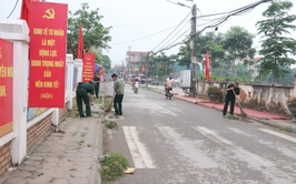 Hội Cựu chiến binh xã Phú Nghĩa tổ chức vệ sinh môi trường “sáng – xanh – sạch – đẹp”