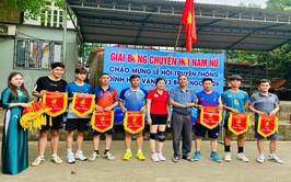 Khai mạc giải bóng chuyền hơi nam nữ, chào mừng lễ hội Đình làng Hữu Văn năm 2026