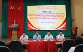 Phường Xuân Đỉnh tổ chức Hội nghị đối thoại sau công khai dự thảo phương án bồi thường, hỗ trợ, tái định cư dự án xây dựng tuyến đường số 5