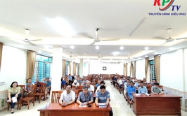 Ban quản lý đầu tư- Hạ tầng xã Kiều Phú tổ chức họp dân triển khai chính sách bồi thường, hỗ trợ GPMB Dự án xây dựng cơ sở 2 Học viện Y- Dược học cổ truyền Việt Nam