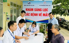 Tổ chức khám sàng lọc các bệnh về mắt, hưởng ứng Ngày Sức khỏe toàn dân 07/4