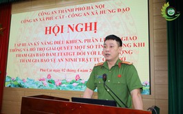 Hơn 140 lực lượng ANTT cơ sở được tập huấn kỹ năng bảo đảm giao thông