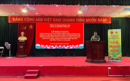 Lễ khai giảng lớp tập huấn kỹ năng điều khiển, phân luồng giao thông và hỗ trợ xử lý các tình huống trong quá trình tham gia bảo đảm trật tự, an toàn giao thông