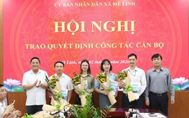 UBND xã Mê Linh tổ chức Hội nghị trao quyết định công tác cán bộ