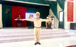 Công an xã Phượng Dực tổ chức tập huấn nâng cao kỹ năng đảm bảo TTATGT