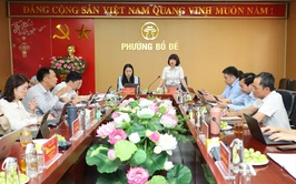 Phòng nghiệp vụ III - Uỷ ban Kiểm tra Thành uỷ làm việc với Đảng uỷ phường Bồ Đề về kết quả thực hiện nhiệm vụ Quý I/2026.