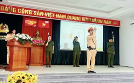 Công an xã Phúc Lộc tập huấn kỹ năng điều tiết giao thông cho lực lượng an ninh cơ sở