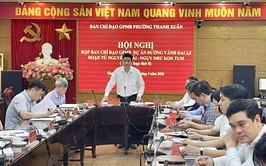 Ban Chỉ đạo GPMB đường Vành đai 2,5 đoạn qua phường Thanh Xuân tổ chức phiên họp “nước rút”
