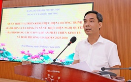 Xã Đoài Phương quán triệt, triển khai thực hiện Nghị quyết Đại hội Đảng các cấp và Chỉ thị số 09, Quy định số 11 của Thành ủy Hà Nội