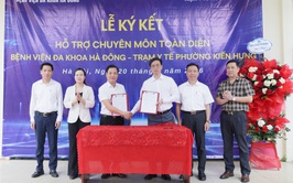 Bệnh viện Đa khoa Hà Đông hỗ trợ chuyên môn toàn diện cho Trạm Y tế phường Kiến Hưng