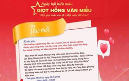 PHƯỜNG VĂN MIẾU – QUỐC TỬ GIÁM TỔ CHỨC NGÀY HỘI HIẾN MÁU “GIỌT HỒNG VĂN MIẾU” NĂM 2026