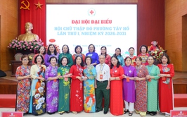 Đại hội đại biểu Hội Chữ Thập Đỏ phường Tây Hồ lần thứ nhất, nhiệm kỳ 2026–2031 nêu cao tinh thần 