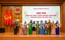 Sôi nổi Hội thi Báo cáo viên, tuyên truyền viên giỏi phường Ngọc Hà