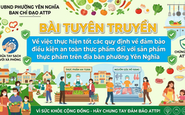 BÀI TUYÊN TRUYỀN: Về việc thực hiện tốt các quy định về đảm bảo điều kiện an toàn thực phẩm đối với sản phẩm thực phẩm trên địa bàn phường Yên Nghĩa
