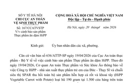 Cảnh báo sản phẩm thực phẩm ăn dặm Hipp