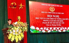 HỘI CỰU CHIẾN BINH XÃ PHÚC SƠN TỔ CHỨC HỘI NGHỊ HỌC TẬP VÀ LÀM THEO TƯ TƯỞNG, ĐẠO ĐỨC, PHONG CÁCH HỒ CHÍ MINH – LAN TỎA GIÁ TRỊ TỪ NHỮNG CÂU CHUYỆN VỀ BÁC