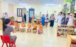 Các trường mầm non trên địa bàn xã tăng cường phòng, chống dịch bệnh tay chân miệng 