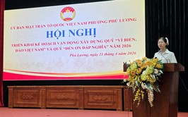 UB MTTQ VN phường Phú Lương sơ kết công tác Quý I/2026: Phát động ủng hộ quỹ 