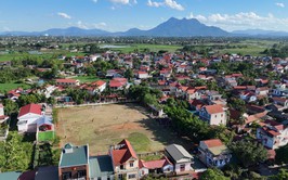 Xã Vật Lại khởi công cải tạo, nâng cấp sân vận động thôn Vật Lại 3