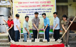 ỨNG HÒA KHỞI CÔNG XÂY DỰNG NHÀ ĐẠI ĐOÀN KẾT CHO 02 HỘ CÓ HOÀN CẢNH KHÓ KHĂN.