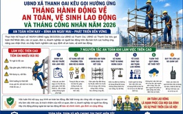 XÃ THANH OAI HƯỞNG ỨNG THÁNG HÀNH ĐỘNG AN TOÀN, VỆ SINH LAO ĐỘNG – THÁNG CÔNG NHÂN 2026
