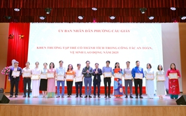 Phường Cầu Giấy tổ chức Lễ phát động Tháng hành động về An toàn, vệ sinh lao động và Tháng Công nhân năm 2026