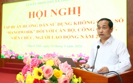 Xã Thạch Thất tập huấn sử dụng Không gian làm việc số HanoiWork
