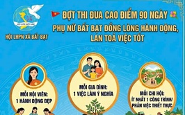 Phụ nữ xã Bất Bạt sôi nổi ra quân đợt thi đua cao điểm 90 ngày: “Đồng lòng hành động, lan tỏa việc tốt”