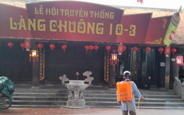 CHỦ ĐỘNG PHUN KHỬ KHUẨN PHỤC VỤ CÔNG TÁC CHUẨN BỊ LỄ HỘI TRUYỀN THỐNG LÀNG CHUÔNG 2026